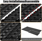 Plastic Interlocking Deck Tiles, 24 Pack, Decking Tiles - Image 3