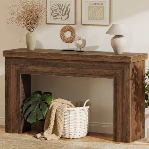 Huuger 54 Inch Entryway Table, Rectangular Console Table by Huuger