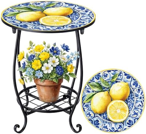 Cinnvoice Outdoor Side Table Small End Patio Porch Table by QinYee