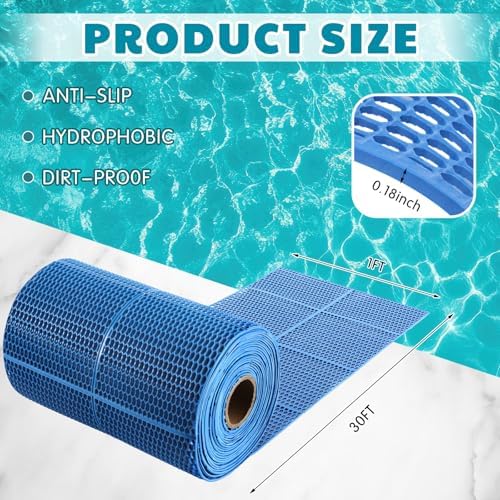 Tondiamo Pool Mats Non Slip Drainage Floor Pool Deck Mats, 1x 30 Ft - Image 2