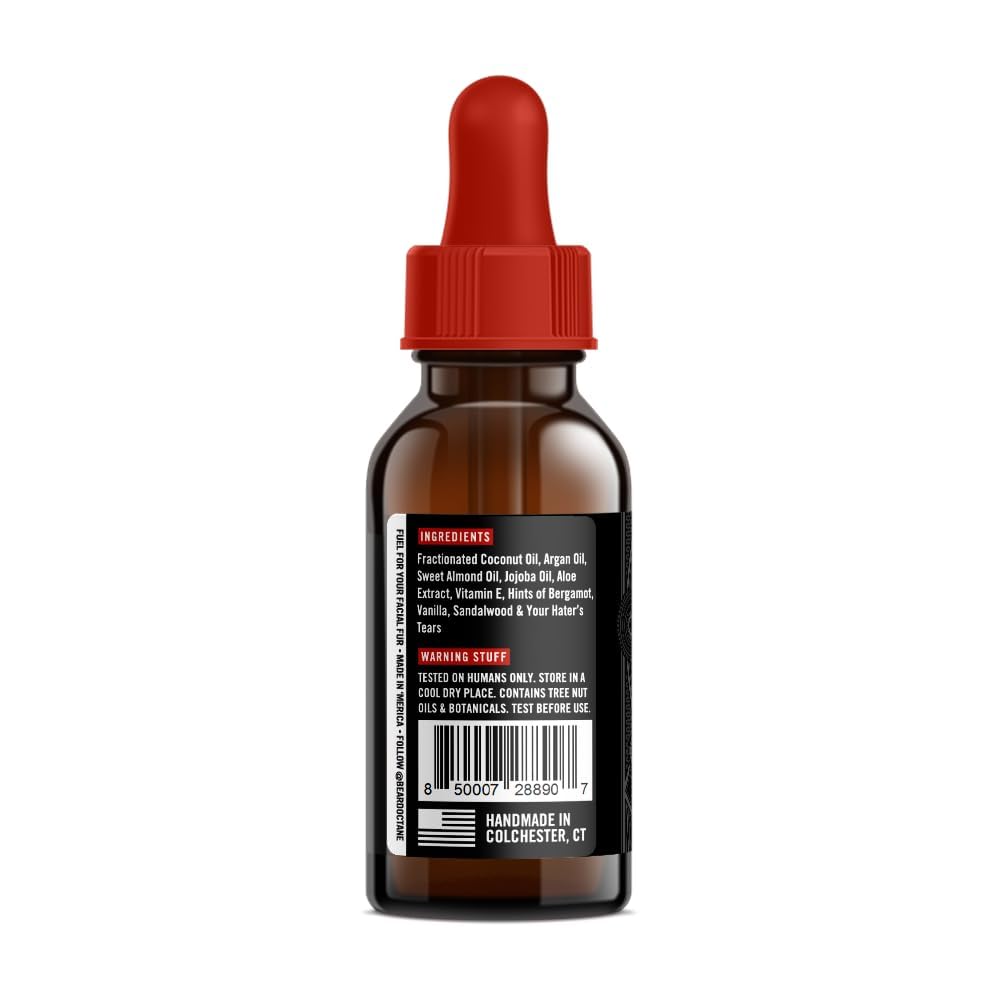 Beard Octane: Envy - Natural Beard Oil w/Argan Oil - 1 Oz - Promotes Healthy Softer Beards - Made in USA - Premium Handcrafted Beard Care