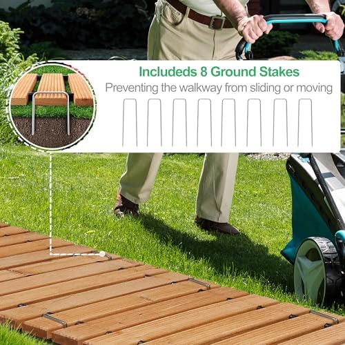 RELIANCER 8' Wooden Garden Pathway - Image 5