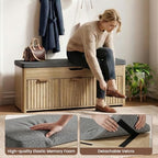 37.4" W Shoe Bench with Storage, Lift Top Entryway Bench - Image 6