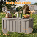 Outdoor Storage Box, 300 Gallon Waterproof Resin Deck Box - Image 3