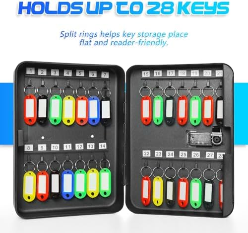 28 Steel Key Cabinet Wall Mount Key Box - Image 4