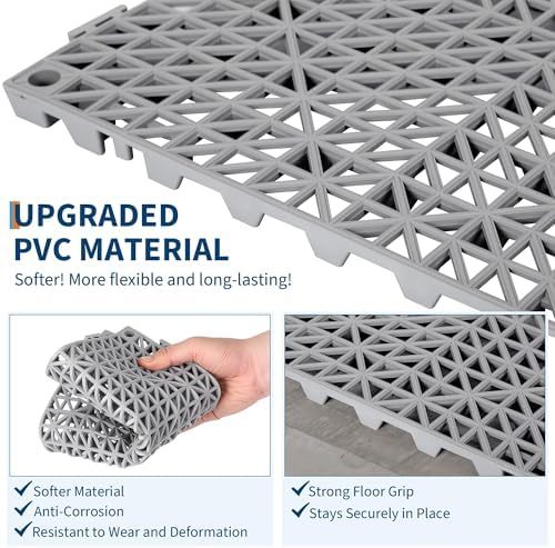 Interlocking Floor Tiles 50 Pack 12"X12" Waterproof Modular Cushion Mats - Image 3