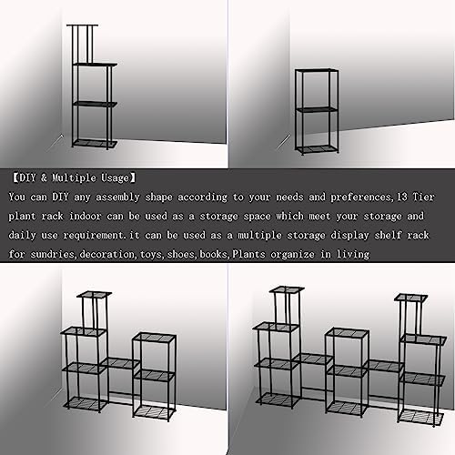 Twhep Tall Multi Tier Plant Stand, 13 Tiers Multifunctional Plant Stands - Image 6