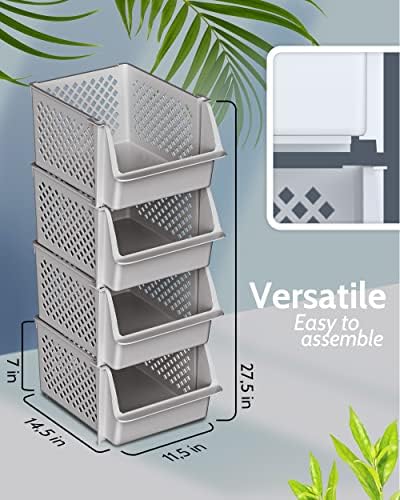Stackable Storage Bins Open Front - Image 2