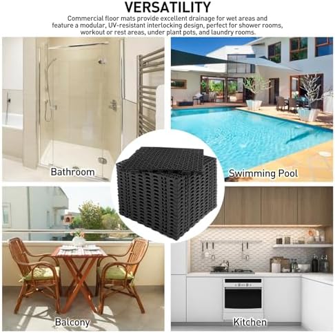 MAXWAVE 18 Pack 12" x 12" Modular Interlocking Floor Mats, Soft PVC Non-Slip - Image 6