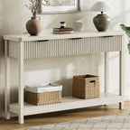 Lulive Fluted Console Table, 51 Inch Entryway Table by Lulive