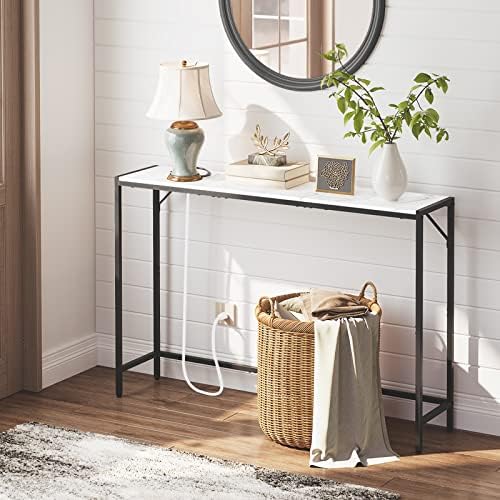 MAHANCRIS Console Table, Narrow Sofa Table Behind Couch, 43.7” Entrance Table - Image 2
