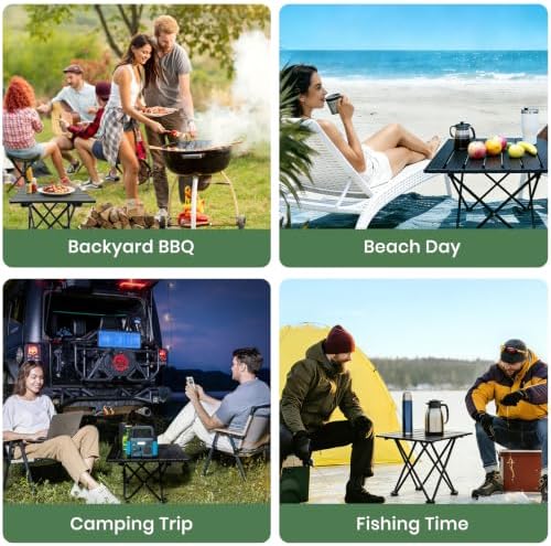 2 Pack Camping Table Foldable, Portable Folding Beach Table - Image 5