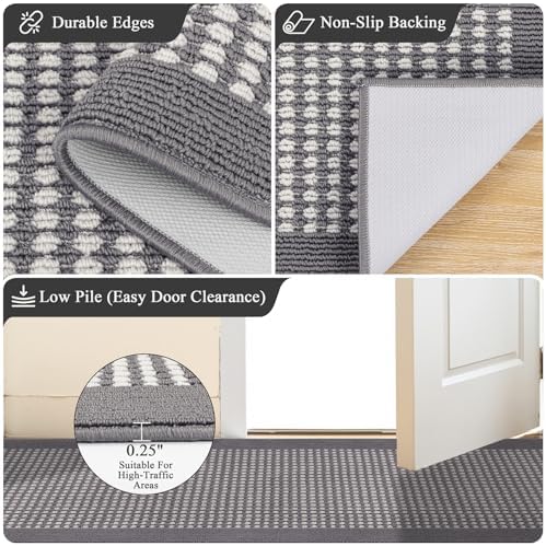 Ileading Hallway Runner Rug 2'x10' Heavy-Duty Durable Entryway Floor Mat - Image 3