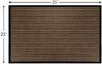 LuxUrux 2-Pack Striped Brown Door Mats - Image 2