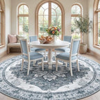 RELEANY Washable Area Rug, Round 8ft - Image 2