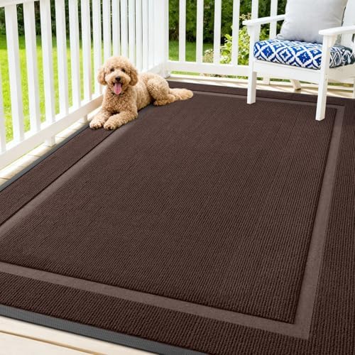 OLANLY Front Door Mat Outside 71x47, All-Season Heavy-Duty Rubber Doormat by OLANLY