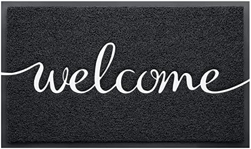 Door Mat Welcome Mat Floor Mat for Entryway, High Traffic Areas by Knockety