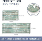 HEBE Anti Fatigue Kitchen Mat Set of 2, Cushioned Kitchen Mats - Image 2
