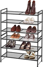 Simple Houseware 3-Tier Stackable Mesh Shoe Rack - Image 4