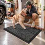 LUMI Outdoor Door Mat Traps & Hides Dirt 23.5x35.5, Outside Entrance - Image 4