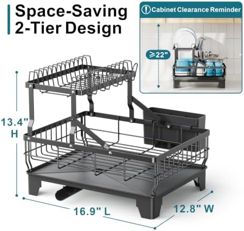 GSlife Dish Rack for Kitchen Counter - Image 3