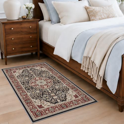 HAOYUNLAI Washable Non-Slip 2x3 Entryway Area Rug Low-Profile Soft Carpet - Image 2
