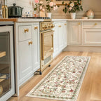 jinchan 2x5 Runner Rug Floral Vintage Washable Area Rug by JINCHAN