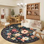 DUKINO 6ft Round Rug, Soft Washable Circle Rug - Image 3