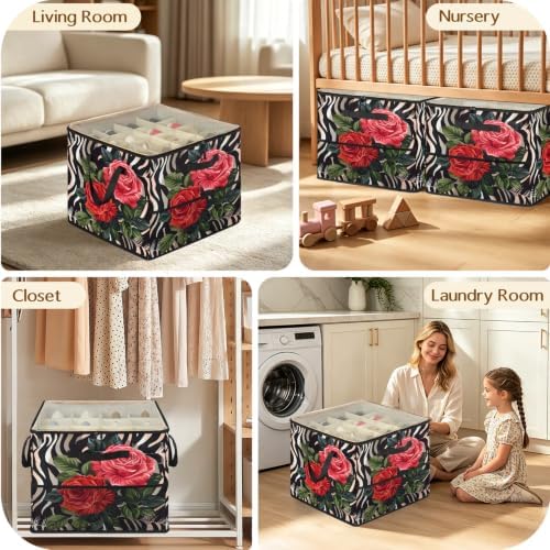 Red Roses Shoe Organizer for Closet - Image 7