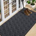 Smiry Front Door Mat Outside Entrance, Low Profile Rubber Doormat by Smiry