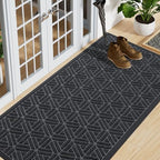 Smiry Front Door Mat Outside Entrance, Low Profile Rubber Doormat by Smiry