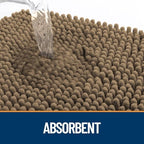OLANLY Dog Door Mat for Muddy Paws 47x24, Super Absorbent Chenille Mud Mat - Image 3