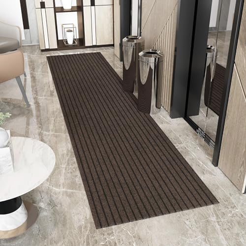 Ottomanson 3x26 Hallway Runner Rug – Non-Slip Indoor Outdoor Door Mat by Ottomanson