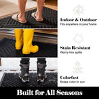 Front Door Mat 3' x 6', Low Profile Heavy Duty Door Mat, Non-Slip Large - Image 6