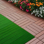 Plastic Interlocking Deck Tiles, 44 Pack Outdoor Patio Flooring, All Weather - Image 5