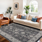 4x6 Living Room Area Rugs: Washable Non-Slip Boho Decorative Rugs - Image 4