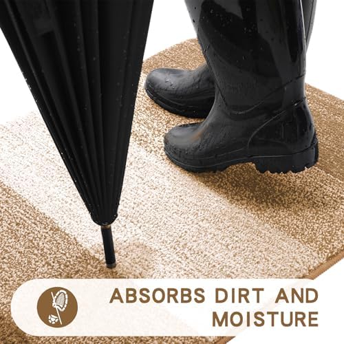 Kitinjoy Indoor Outdoor Door Mat, 71x24 Non-Slip Dirt Trapper Doormats - Image 2
