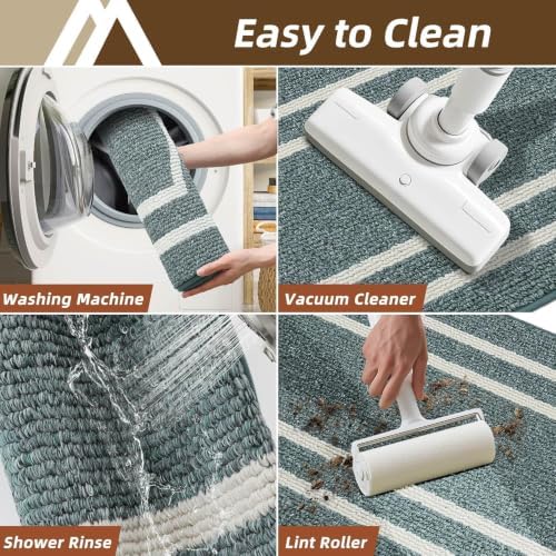 COSY HOMEER Kitchen Rugs Set of 2 Non Slip Kitchen Mats - Image 6