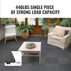 VEVOR 10 sq. ft Plastic Interlocking Deck Tiles, 10 Pack, Patio Floor Decking - Image 3