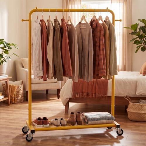 Sywhitta Metal Garment Clothing Rack on Wheels - Image 6