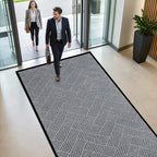 3' x 10' Commercial Runner Rug, Extra Long Front Door Mat, Hallway Runner Floor - Image 2