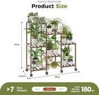 Bamworld Plant Stand with Wheels - Image 6