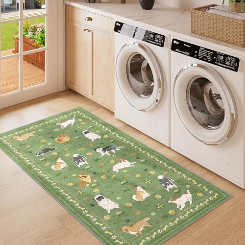 DUKINO 2x4 Rug Runner, Washable Dog Bathroom Rug Soft Non Slip - Image 3