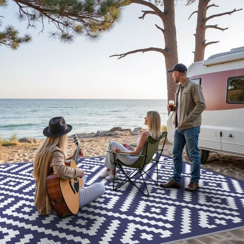 GENIMO Outdoor Rug, Waterproof Plastic Rugs 9'x12' - Image 4