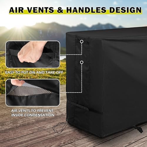 Bar Height Patio Set Cover, Outdoor Bar Stools Set Cover - Image 4