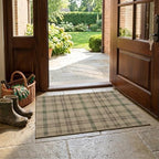 JTJ Easy Jute 2x3 Entryway Rug, Sage Green Plaid Washable Non Slip - Image 3