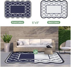 GENIMO Outdoor Rug, Waterproof Plastic Rugs - Image 4