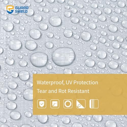 GUARD SHIELD Heavy Duty Tarp 6x8 Feet Silver Multi Purpose Thick Waterproof - Image 3