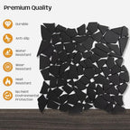 Black Pebble Tile for Shower Floor - Image 4