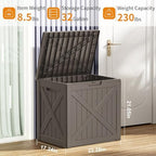 32 Gallon Deck Box, Waterproof Outdoor Storage Boxes - Image 6
